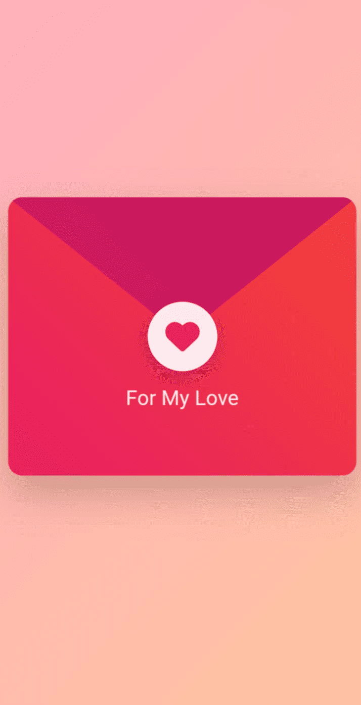 Letter Card - Lovely Red Template. WishCraftHub template preview